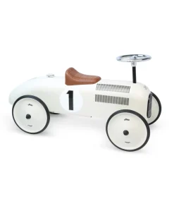 Vilac Ride On Metal Car Toy - Off White