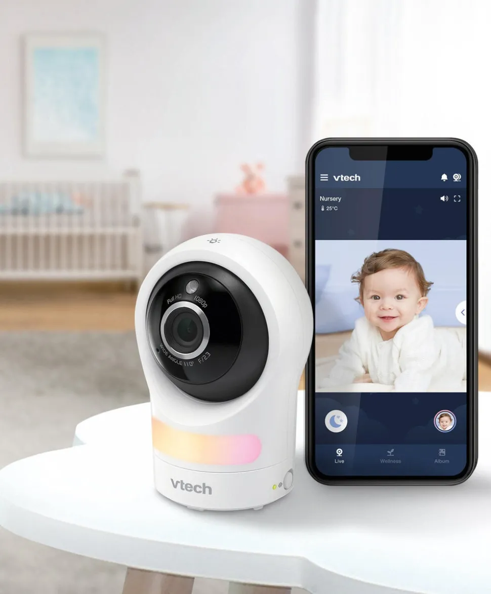 VTech RM9761 Wi-Fi 1080p Smart Baby Cam – White