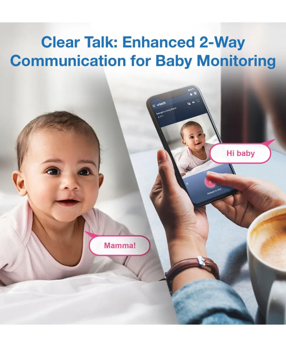 VTech RM9761 Wi-Fi 1080p Smart Baby Cam – White