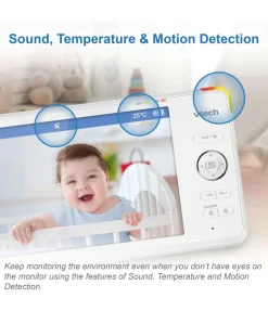 VTech RM7766HD 7 Smart Pan & Tilt Baby Monitor in White
