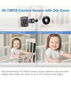 VTech RM7766HD 7 Smart Pan & Tilt Baby Monitor in White