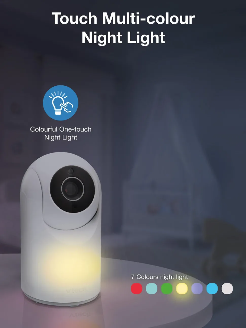 VTech VM5467 5" Pan & Tilt Video Monitor with Night Light