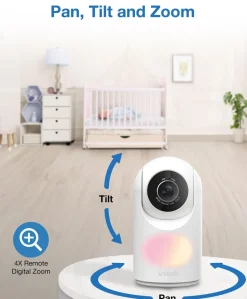VTech VM7367HD 7” HD Pan & Tilt Video Monitor – White