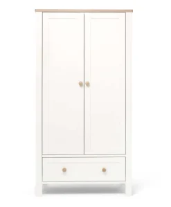Wedmore 3 Piece Cotbed Range with Dresser Changer & Wardrobe - White/Natural