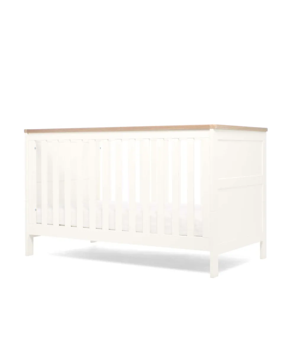 Wedmore 2 Piece Cotbed Set with Dresser Changer - White/Natural