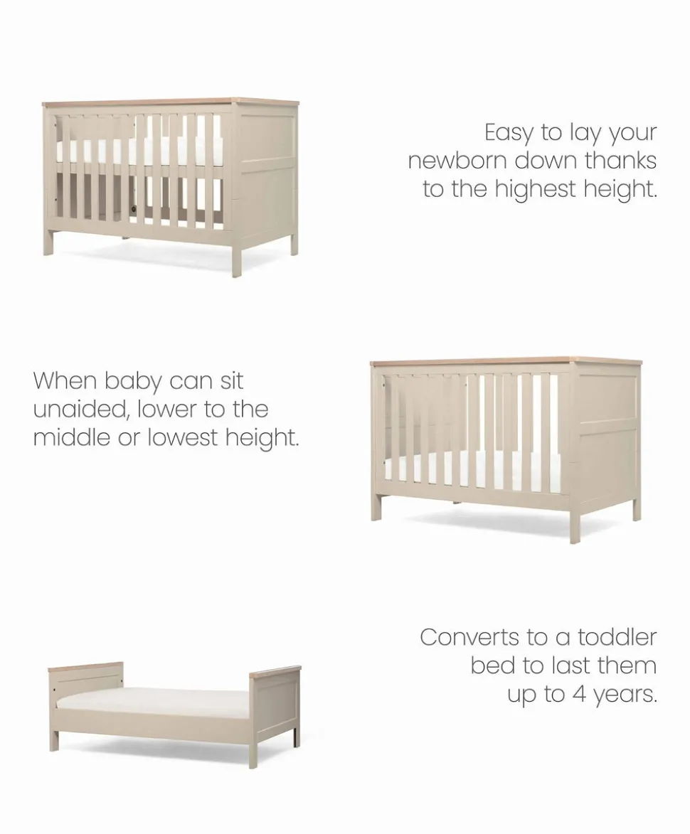 Wedmore Convertible Cot - Pebble