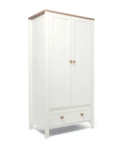 Wedmore Convertible Cot Range - White/Natural