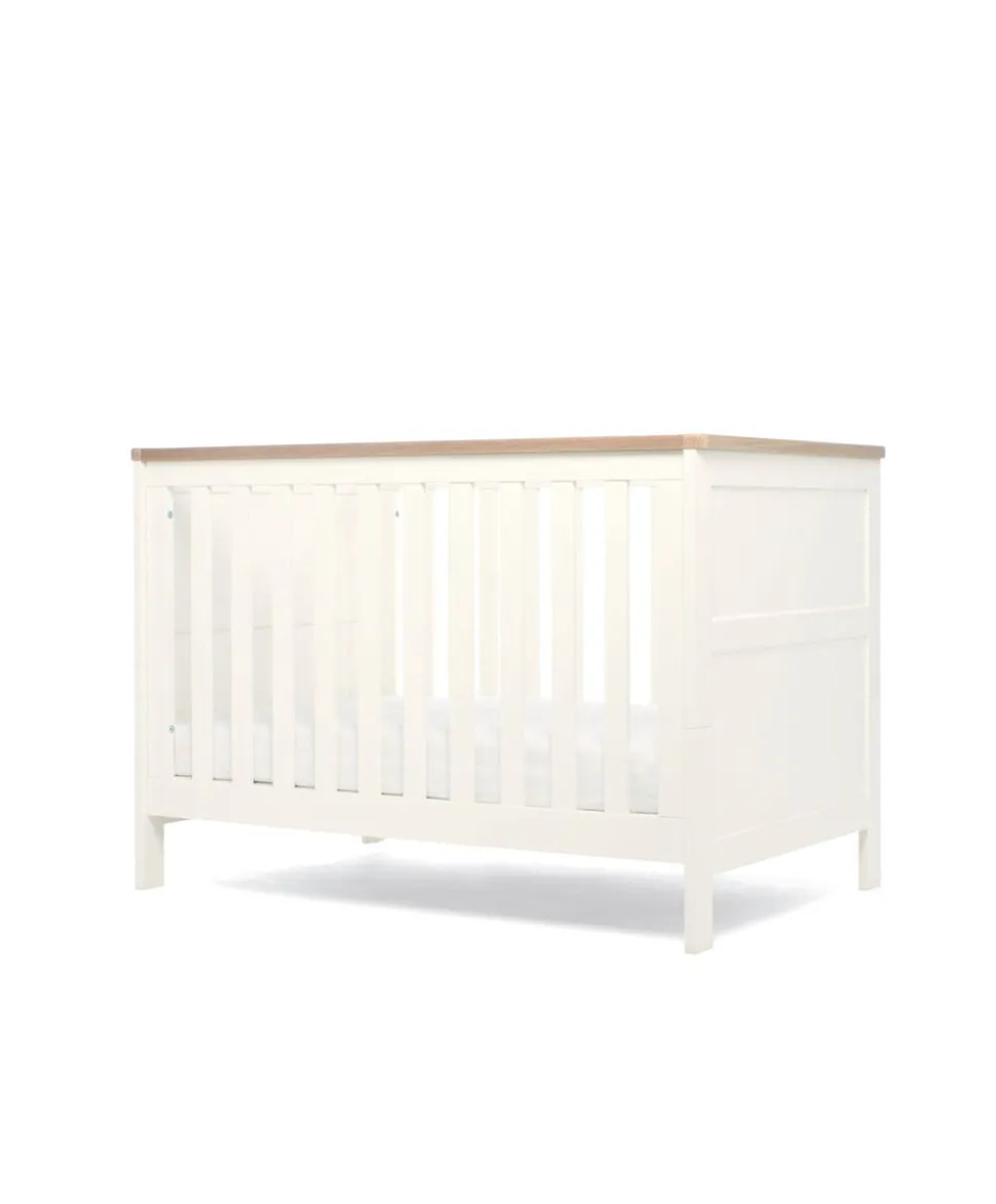 Wedmore Convertible Cot Set - White/Natural