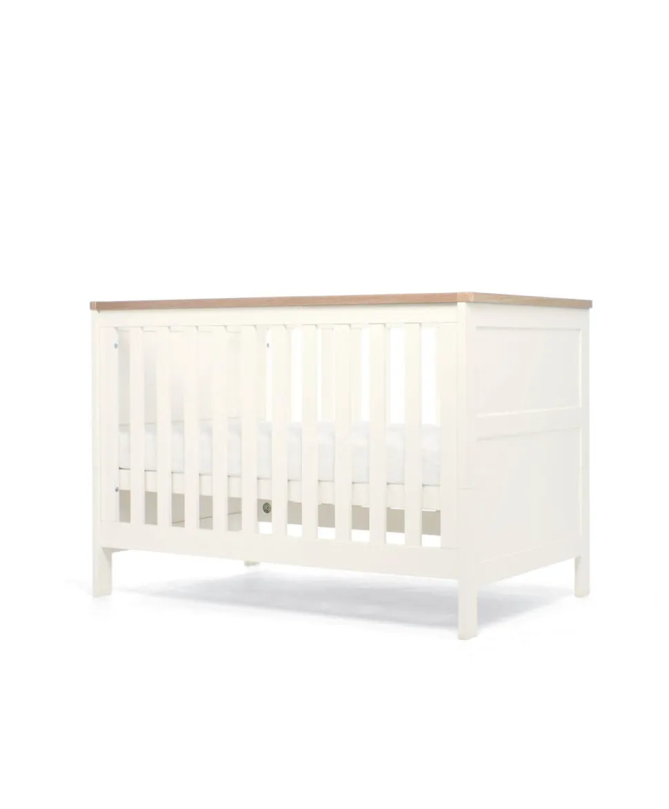 Wedmore Convertible Cot Set - White/Natural