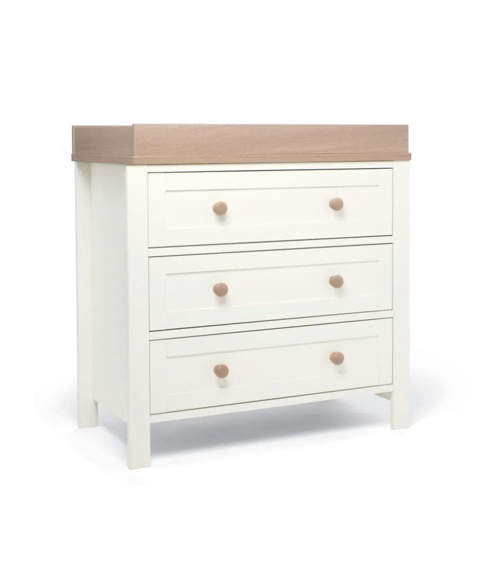 Wedmore Convertible Cot Set - White/Natural