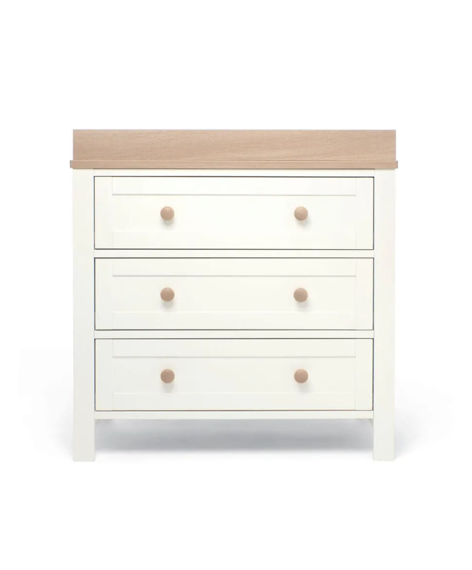 Wedmore Convertible Cot Set - White/Natural