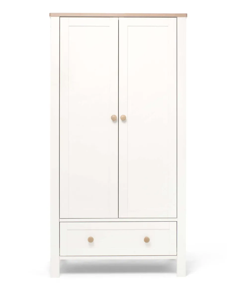 Wedmore Nursery Wardrobe - White/Natural